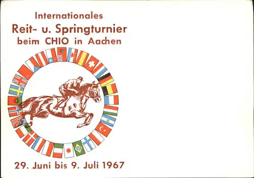 Sport Internationales Reit Springtunier Pferde 1967 / Sport /
