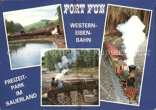 Vergnuegungspark Fort Fun Western Eisenbahn Gevelinghausen Kat. Vergnuegungsparks