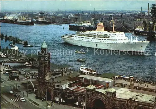 Dampfer Oceanliner Hamburg St. Pauli Landungsbruecken  Kat. Schiffe