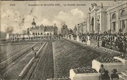 Exposition Bruxelles 1910 La Grande Terrasse  / Expositions /