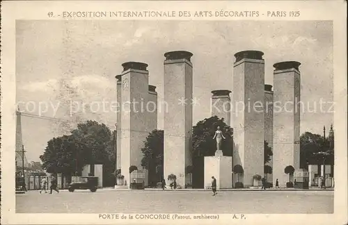 Exposition Arts Decoratifs Paris 1925 Porte de la Concorde /  /