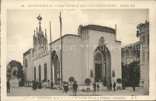 Exposition Arts Decoratifs Paris 1925 Pavillon National Grande-Bretagne /  /