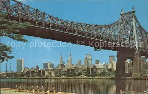 Bruecken Bauwerke Queensboro Bridge New York City  Kat. Bruecken