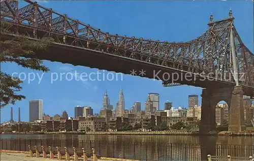 Bruecken Bauwerke Queensboro Bridge New York City Kat. Bruecken