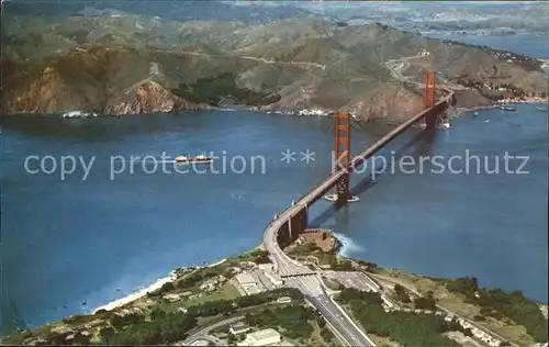 Bruecken Bauwerke Golden Gate Bridge Fliegeraufnahme Kat. Bruecken