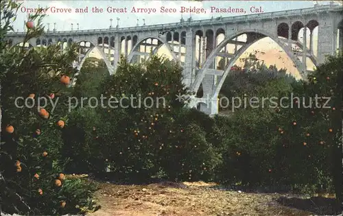 Bruecken Bauwerke Great Arroyo Seco Bridge Orange Grove Pasadena California Kat. Bruecken