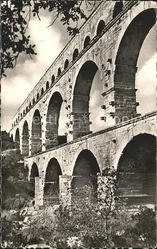 Bruecken Bauwerke Nimes Pont du Gard  Kat. Bruecken