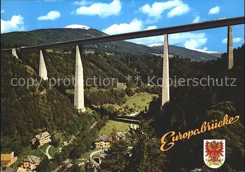 Bruecken Bauwerke Europabruecke Brennerautobahn Tirol Kat. Bruecken