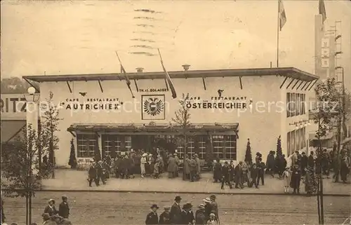 Exposition Bruxelles 1935 Restaurant Autrichien oesterreich  Kat. Expositions