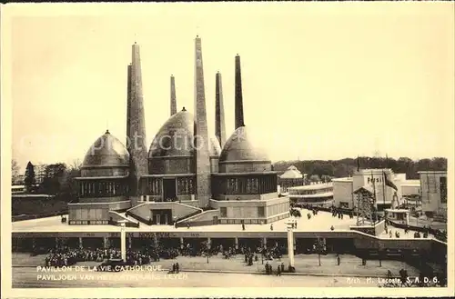 Exposition Bruxelles 1935 Pavillon de la Vie Catholique  Kat. Expositions