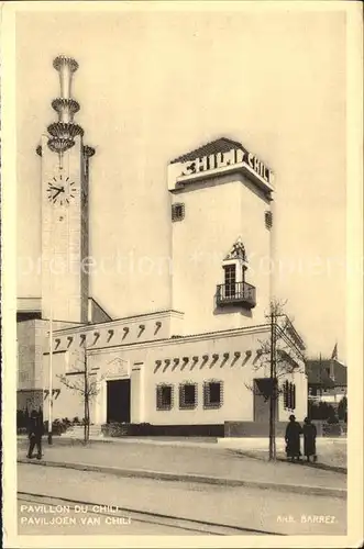 Exposition Bruxelles 1935 Pavillon du Chili Kat. Expositions