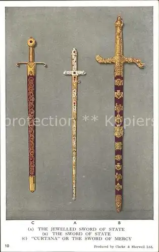 Waffen Jewelled Sword Curtana Dolche  Kat. Ausruestung