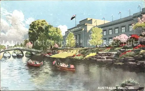 Exhibition British Empire 1924 Australia Pavilion Kuenstlerkarte  /  /