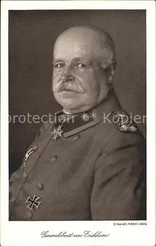 Generaele Hermann von Eichhorn Kat. Militaria
