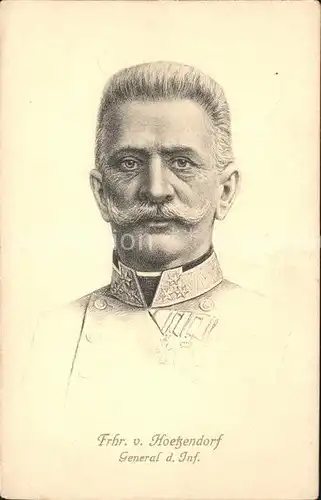 Generaele Infanterie Franz Conrad von Hoetzendorf Kat. Militaria