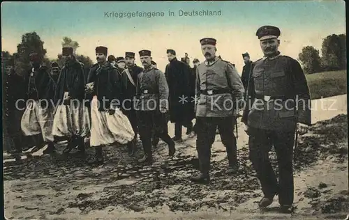 Militaria Kriegsgefangene Kriegsgefangene in Deutschland Zouave WK1
