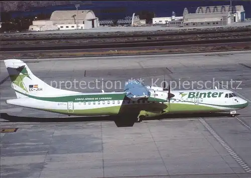 Flugzeuge Zivil Binter Canarias ATR 72 212A EC JAH c n 712  Kat. Flug