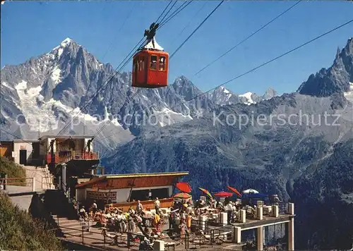 Seilbahn Brevent Planpraz Chamonix-Mont Blanc Aiguille Verte  / Bahnen /