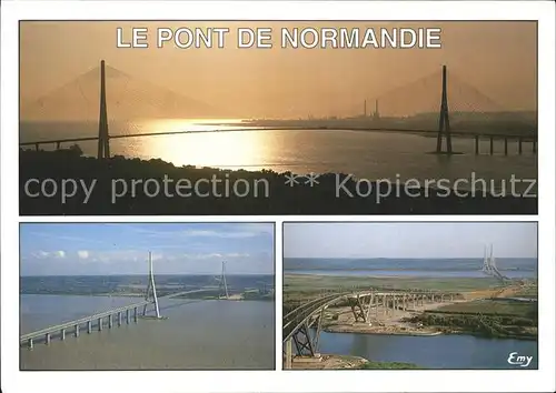 Bruecken Bauwerke Pont de Normandie Seine Le Havre Honfleur  Kat. Bruecken