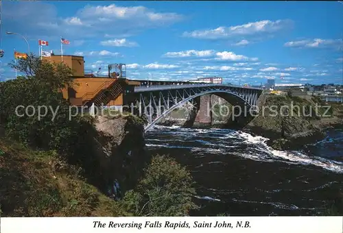 Bruecken Bauwerke Reversing Falls Rapids Saint John  Kat. Bruecken