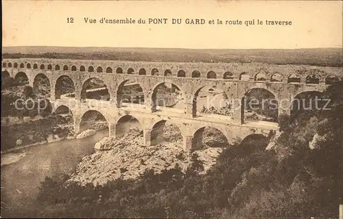 Bruecken Bauwerke Pont du Gard  Kat. Bruecken