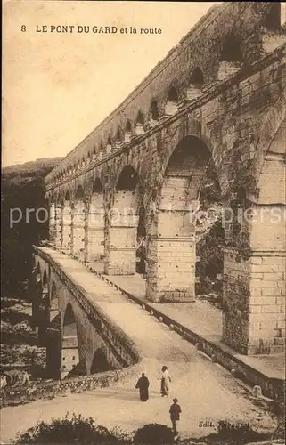 Bruecken Bauwerke Le Pont du Gard  Kat. Bruecken