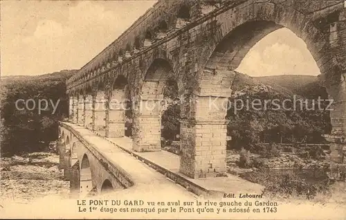 Bruecken Bauwerke Le Pont du Gard Gardon  Kat. Bruecken