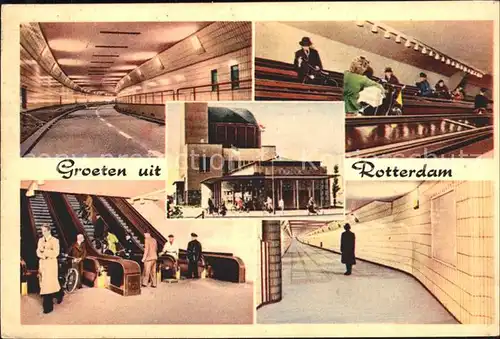 U Bahn Subway Underground Rotterdam  Kat. Bahnen
