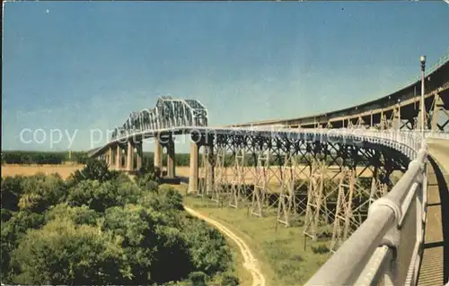 Bruecken Bauwerke Huey P. Long Bridge Mississippi River New Orleans  Kat. Bruecken