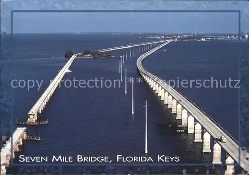 Bruecken Bauwerke Seven Mile Bridge Florida Keys Florida  Kat. Bruecken