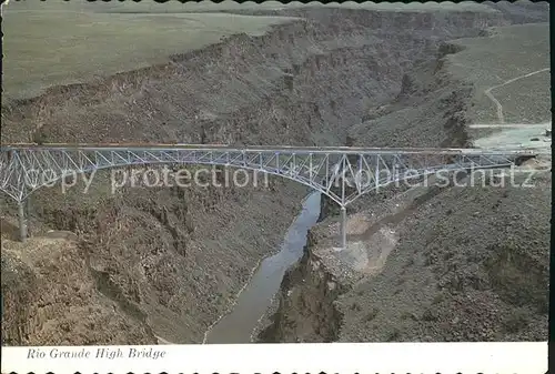 Bruecken Bauwerke Rio Grande High Bridge Taos New Mexico  Kat. Bruecken