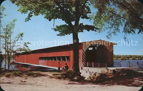 Bruecken Bauwerke The Covered Bridge Michigan  Kat. Bruecken