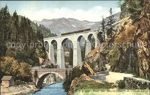 Bruecken Bauwerke Pont Ste Marie Route de Chamonix Kat. Bruecken