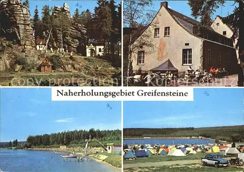 Greifensteine Erzgebirge Camping Naturtheater  Kat. Typen