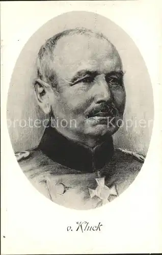 Generaele Alexander von Kluck Kat. Militaria