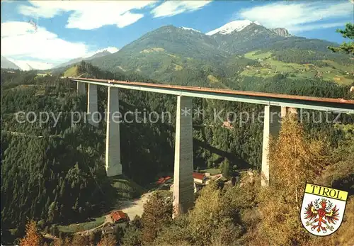 Bruecken Bauwerke Europabruecke Stubaier Alpen Nockspitze  Kat. Bruecken