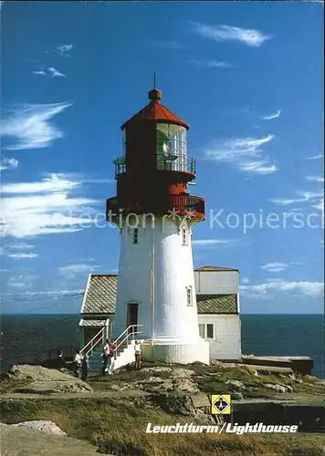Leuchtturm Lighthouse Lindesnes Norwegen Kat. Gebaeude