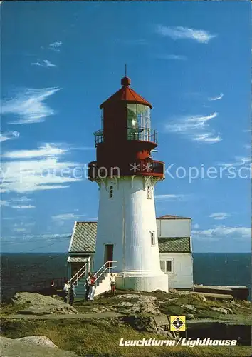 Leuchtturm Lighthouse Lindesnes Norwegen  Kat. Gebaeude