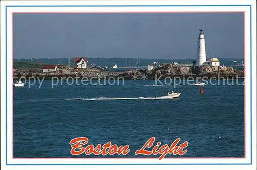 Leuchtturm Lighthouse Boston Light Nassachusetts Kat. Gebaeude