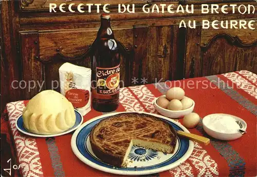 Lebensmittel Rezept Recette Gateau Breton  / Lebensmittel /