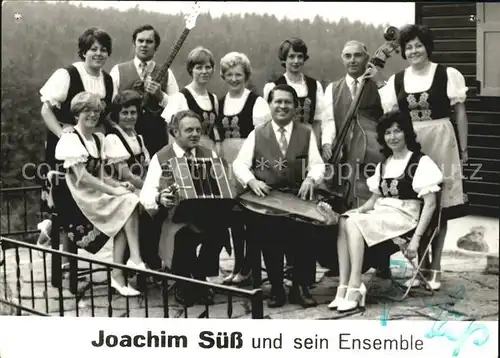 Musikanten Joachim Suess Ensemble Zither Akkordeon Cello Gitarre Kat. Musik