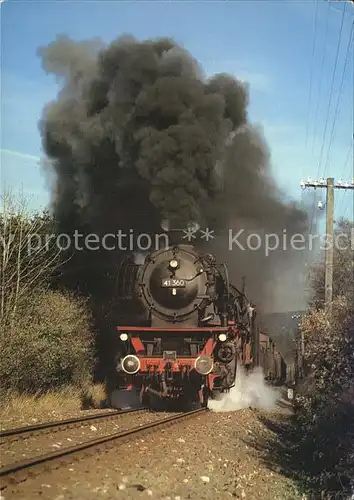 Lokomotive Einheitsgueterzuglokomotive 41360 Wulmeringhausen  Kat. Eisenbahn