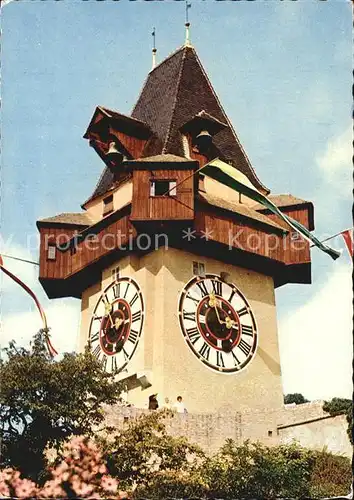 Uhren Uhrturm Graz Steiermark  Kat. Technik