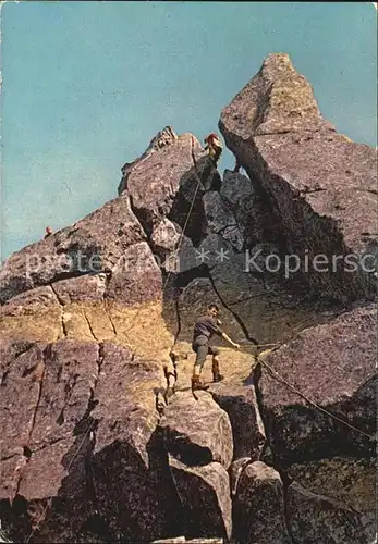 Klettern Bergsteigen Tatry Wysokie Mnich  Kat. Bergsteigen
