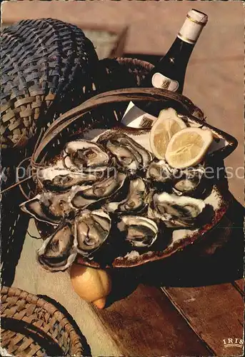 Meerestiere Austern Weisswein Frankreich  Kat. Tiere