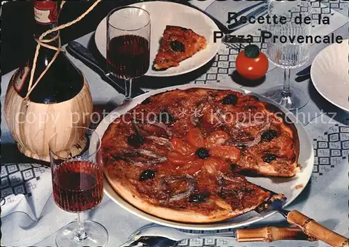 Lebensmittel Recette Pizza Provencale  / Lebensmittel /