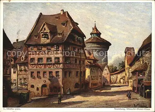 Moessler L. Nuernberg Albrecht Duerer Haus  Kat. Kuenstlerkarte