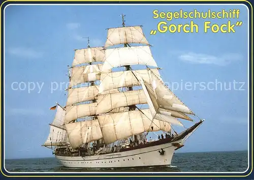 Segelschiffe Segelschulschiff Gorch Fock  Kat. Schiffe