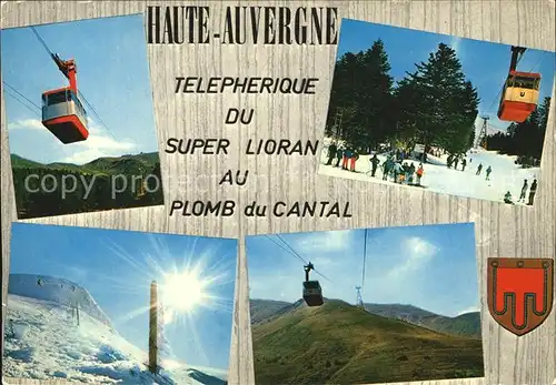 Seilbahn Super Lioran Plom du Cantal Auvergne Kat. Bahnen