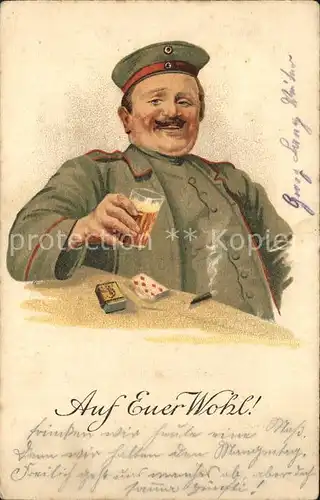 Militaria Kartenspiel Auf Euer Wohl Bier Kartenspiel WK1